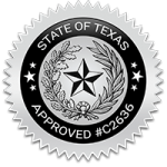 Texas Adult Drivers Ed Course C2636 seal.