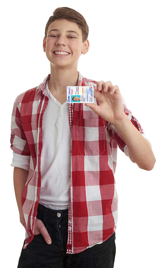 Texas Parent Taught Drivers Ed Student Holding License